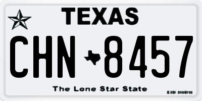 TX license plate CHN8457