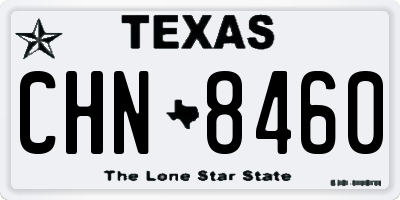 TX license plate CHN8460