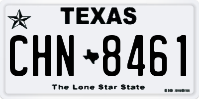 TX license plate CHN8461