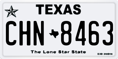TX license plate CHN8463