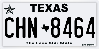 TX license plate CHN8464
