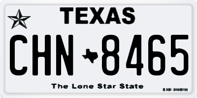 TX license plate CHN8465