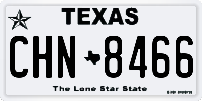 TX license plate CHN8466