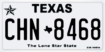 TX license plate CHN8468