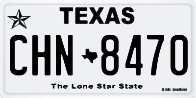 TX license plate CHN8470