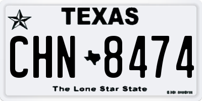 TX license plate CHN8474