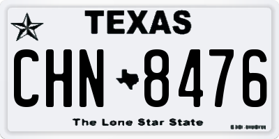 TX license plate CHN8476