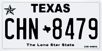 TX license plate CHN8479