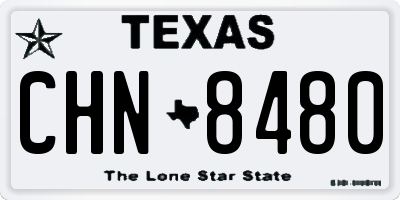 TX license plate CHN8480