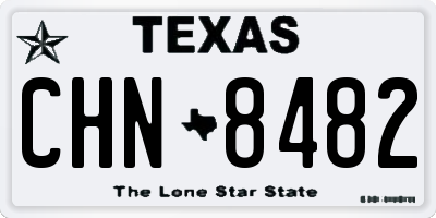 TX license plate CHN8482