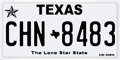 TX license plate CHN8483