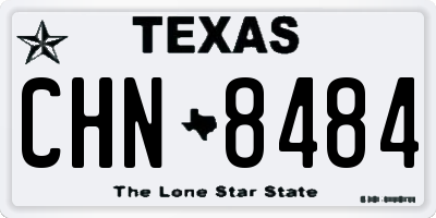TX license plate CHN8484