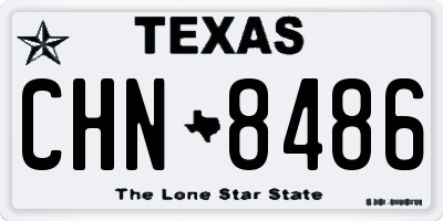 TX license plate CHN8486