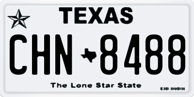 TX license plate CHN8488