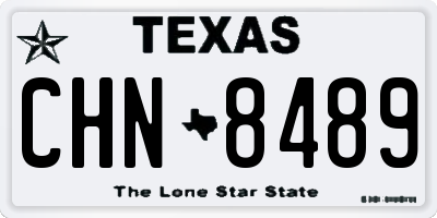 TX license plate CHN8489
