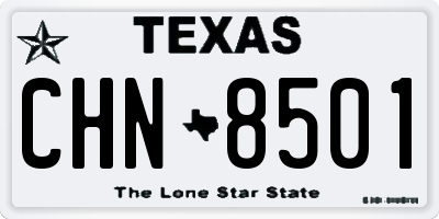 TX license plate CHN8501