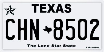 TX license plate CHN8502