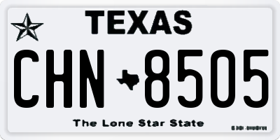 TX license plate CHN8505