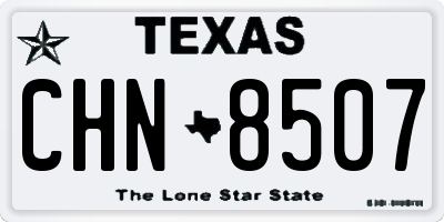 TX license plate CHN8507