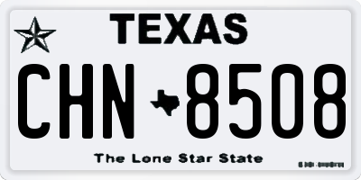 TX license plate CHN8508