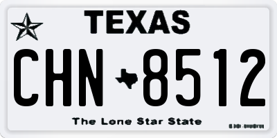 TX license plate CHN8512
