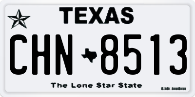 TX license plate CHN8513