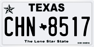 TX license plate CHN8517