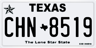 TX license plate CHN8519
