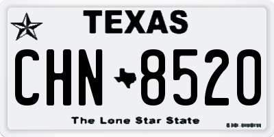 TX license plate CHN8520