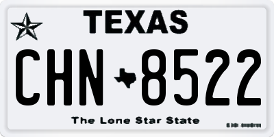 TX license plate CHN8522