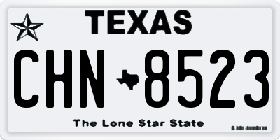 TX license plate CHN8523
