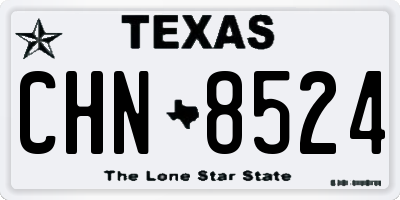 TX license plate CHN8524
