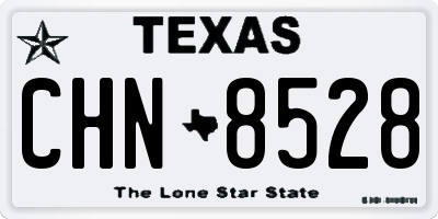 TX license plate CHN8528