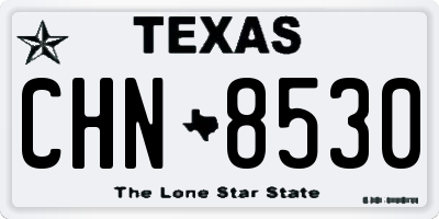 TX license plate CHN8530
