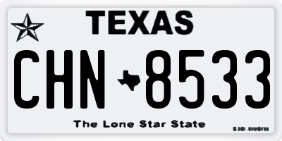 TX license plate CHN8533