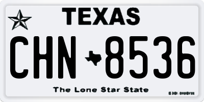 TX license plate CHN8536