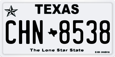 TX license plate CHN8538