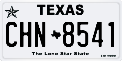 TX license plate CHN8541
