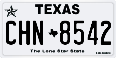 TX license plate CHN8542