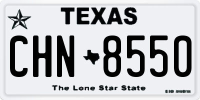 TX license plate CHN8550