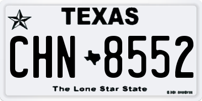 TX license plate CHN8552