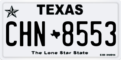 TX license plate CHN8553