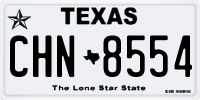 TX license plate CHN8554