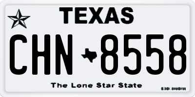 TX license plate CHN8558