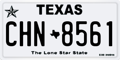 TX license plate CHN8561