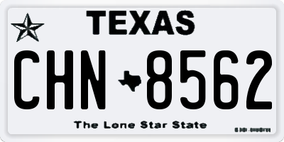 TX license plate CHN8562
