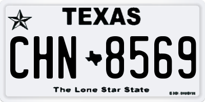 TX license plate CHN8569