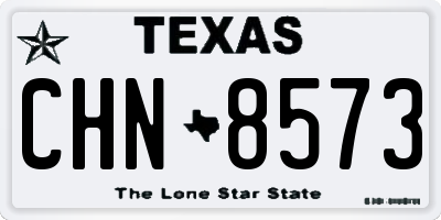 TX license plate CHN8573