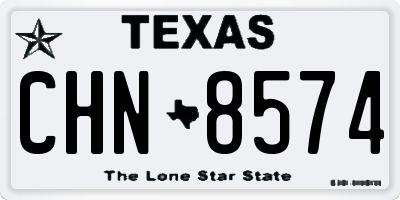 TX license plate CHN8574