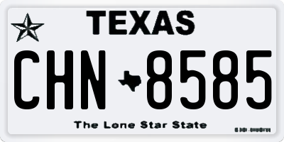 TX license plate CHN8585
